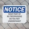 Signmission What Part Of No Trespassing Do You Not Understand OSHA Notice Sign, Plastic, 10in W x 7in L, 2PK OS-2PACK-NS-P-710-L-19040 - alternate 2
